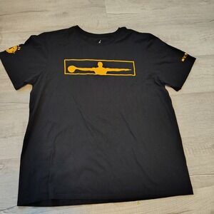Jordan Wings As For Js Villa Join The Movement Black Yellow T-Shirt Mens XL